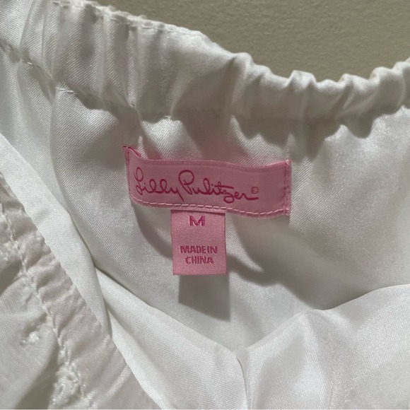 Lilly Pulitzer Quincy Strapless Dress White Size Medium - Picture 8 of 9